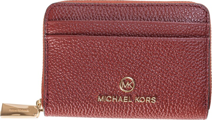 MICHAEL KORS: Michael Jet Set bag in grained leather - Fuchsia