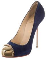 Thumbnail for your product : Christian Louboutin Platform Suede Pumps