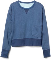 Thumbnail for your product : Gap Denim pocket crop pullover