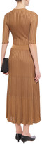Thumbnail for your product : CASASOLA Tullia Ribbed-knit Midi Dress