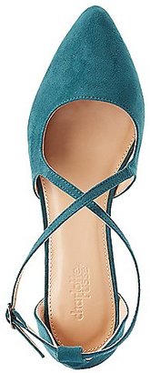 Charlotte Russe Crisscross Two-Piece Pointed Toe Flats
