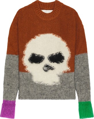 トップス ERL KISS MOHAIR INTARSIA SWEATER KNIT ERL Unisex Kiss Mohair Intarsia Sweater Knit in FUSCIA | FWRD