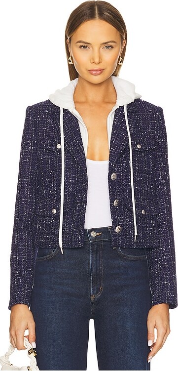 Central Park West Crop Tweed Dickie Blazer