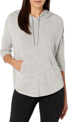Calvin Klein Performance Women's 3/4 Sleeve Crossover Hoodie Pullover -  ShopStyle