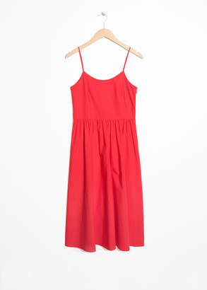 And other stories Lace- Up Cotton Dress
