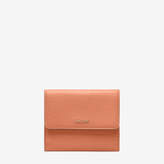 Bally Lorel Pink, Women's embossed calf leather wallet in peach