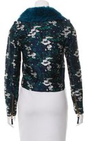 Thumbnail for your product : Opening Ceremony Shearling Trim Jacquard Jacket