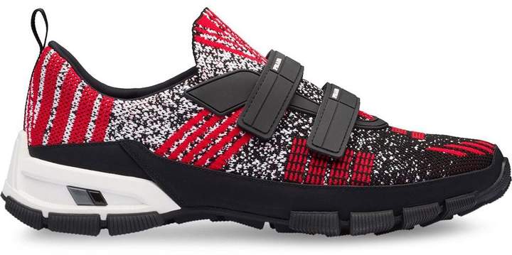 Prada Crossection knit sneakers - ShopStyle