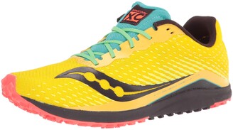 yellow saucony running shoes