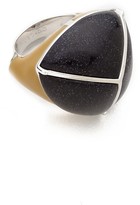 Thumbnail for your product : Eddie Borgo Inlaid Three-Sided Pyramid Ring