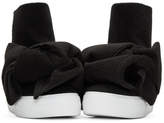Thumbnail for your product : Joshua Sanders Black Felt Bow Sneakers