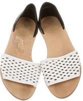 Thumbnail for your product : Loeffler Randall Leather Laser Cut Sandals
