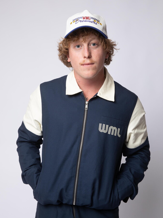 Wish Me Luck!! Wish Me Luck Men's Dreamer's Graphic Print Workwear Style Jacket, Sizes S-3XL