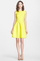 Thumbnail for your product : Lela Rose Seamed Neoprene A-Line Dress