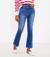 Thumbnail for your product : LOFT Petite High Rise Kick Crop Jeans in Dark Indigo Wash