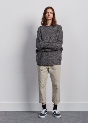6397 Merino Boucle Sweater Black/White Size: Medium