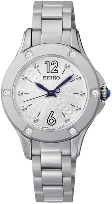 Seiko Womens Analogue Quartz Watch with Stainless Steel Strap SRZ421P1