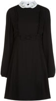 Thumbnail for your product : Vivetta Black Collared Filigrana Mini Dress