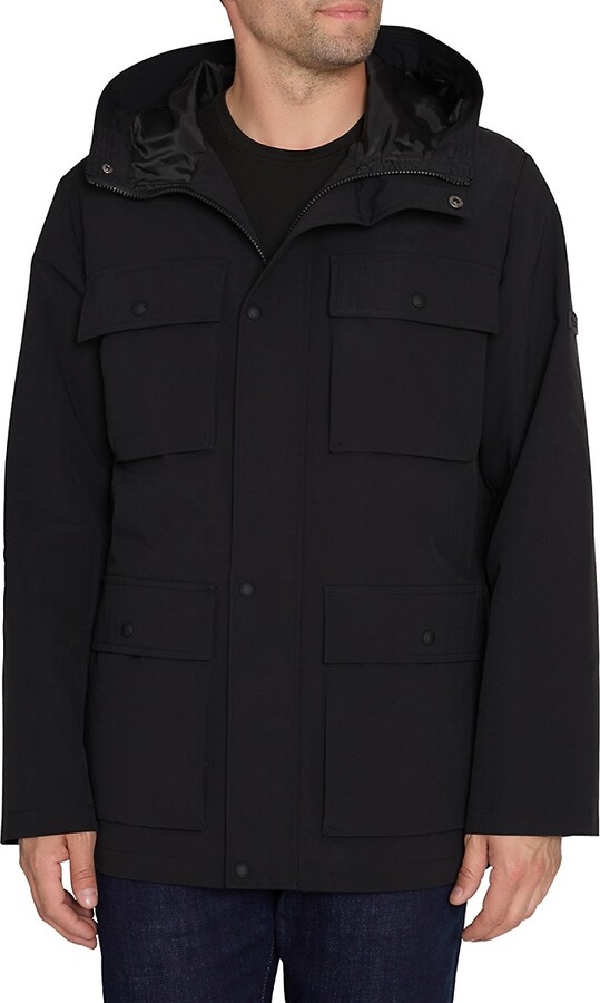 Sam Edelman Hooded Cargo Field Jacket