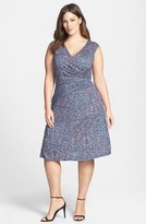 Thumbnail for your product : Nic+Zoe 'Mosaic' Faux Wrap Dress (Plus Size)