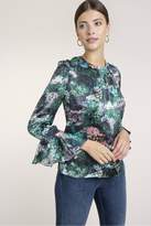 Thumbnail for your product : Beulah London Nila Forest Rose Cuff Blouse