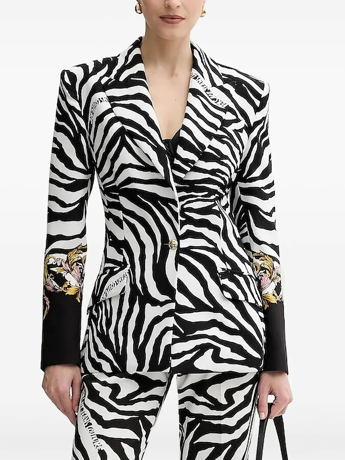 Versace Jeans Couture Zebra-Print Blazer