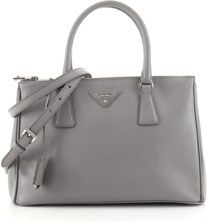 prada grey handbag