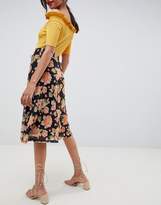 Thumbnail for your product : Vila floral midi skirt