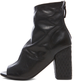 Thumbnail for your product : Marsèll Open Toe Leather Ankle Booties