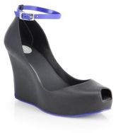 Thumbnail for your product : Melissa Patchuli Ankle-Strap Wedge Pumps