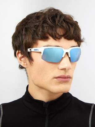 100% - Speedcoupe Square Frame Cycling Sunglasses - Mens - White Multi