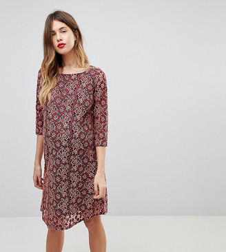 Mama Licious Mama.Licious Mamalicious lace shift mini dress in burgundy Mama Licious Mama.Licious Mamalicious lace shift mini dress in burgundy