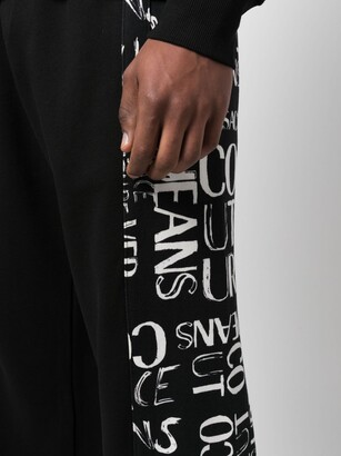 Versace Jeans Couture Logo-Print Cotton Track Pant