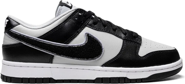 Nike Dunk Low "Chenille Swoosh Black Grey" sneakers