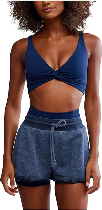 FP Movement Never Better Twist Crop Women's Workout Midnight Navy : XS (Women's 0-2), Cotton/Elastane