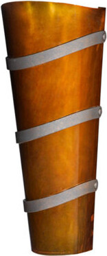 2nd Ave Lighting Agathea Exterior 1-Light Dimmable Flush Mount Scone