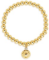 Thumbnail for your product : Sterling Forever Celestial 14K Goldplated Cubic Zirconia Beaded Bracelet