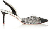Thumbnail for your product : Webster Sophia Daria PVC and patent-leather pumps