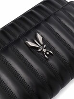 Thumbnail for your product : Patrizia Pepe Logo-Plaque Leather Satchel Bag