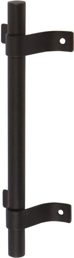 Delaney Hardware 7-3/4 in. Black Barn Door Hardware Tubular H32 Pull Handle
