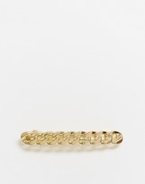 Thumbnail for your product : DesignB London barette hair clip in gold chain link