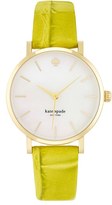 Thumbnail for your product : Kate Spade 'metro' Embossed Leather Strap Watch, 34mm