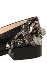 Thumbnail for your product : N°21 30mm Jeweled Brushed Leather Loafers
