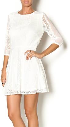 Lucy Paris White Lace Dress
