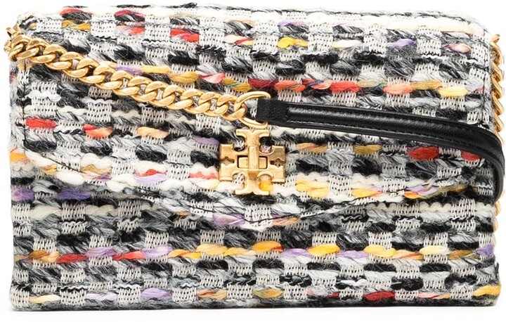 Tory Burch Kira tweed chain wallet - ShopStyle