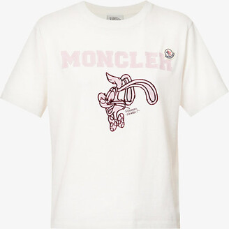Moncler Men's Logo-Embroidered Cotton-Jersey T-Shirt