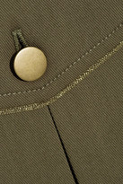 Thumbnail for your product : Veronica Beard Camp Cotton-blend Twill Jacket - Army green