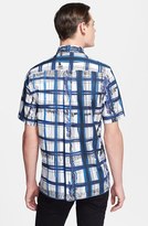 Thumbnail for your product : Kenzo Short Sleeve Scribble Plaid Print Shirt