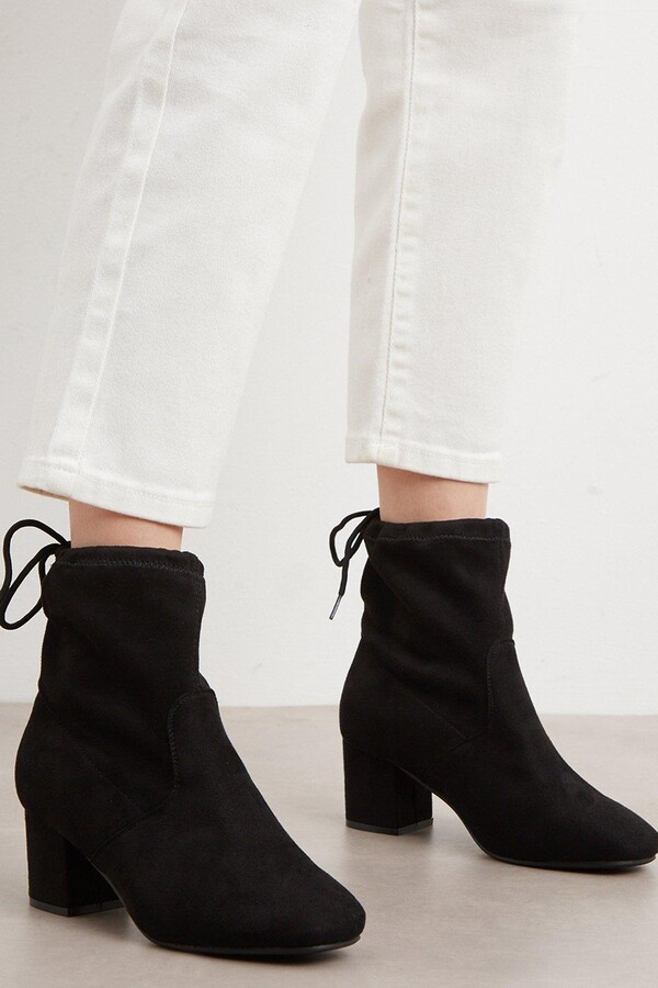extra wide lace up ankle boots