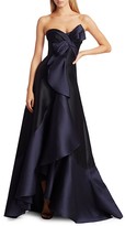 Thumbnail for your product : Marchesa Notte Strapless Two-Toned Mikado Gown
